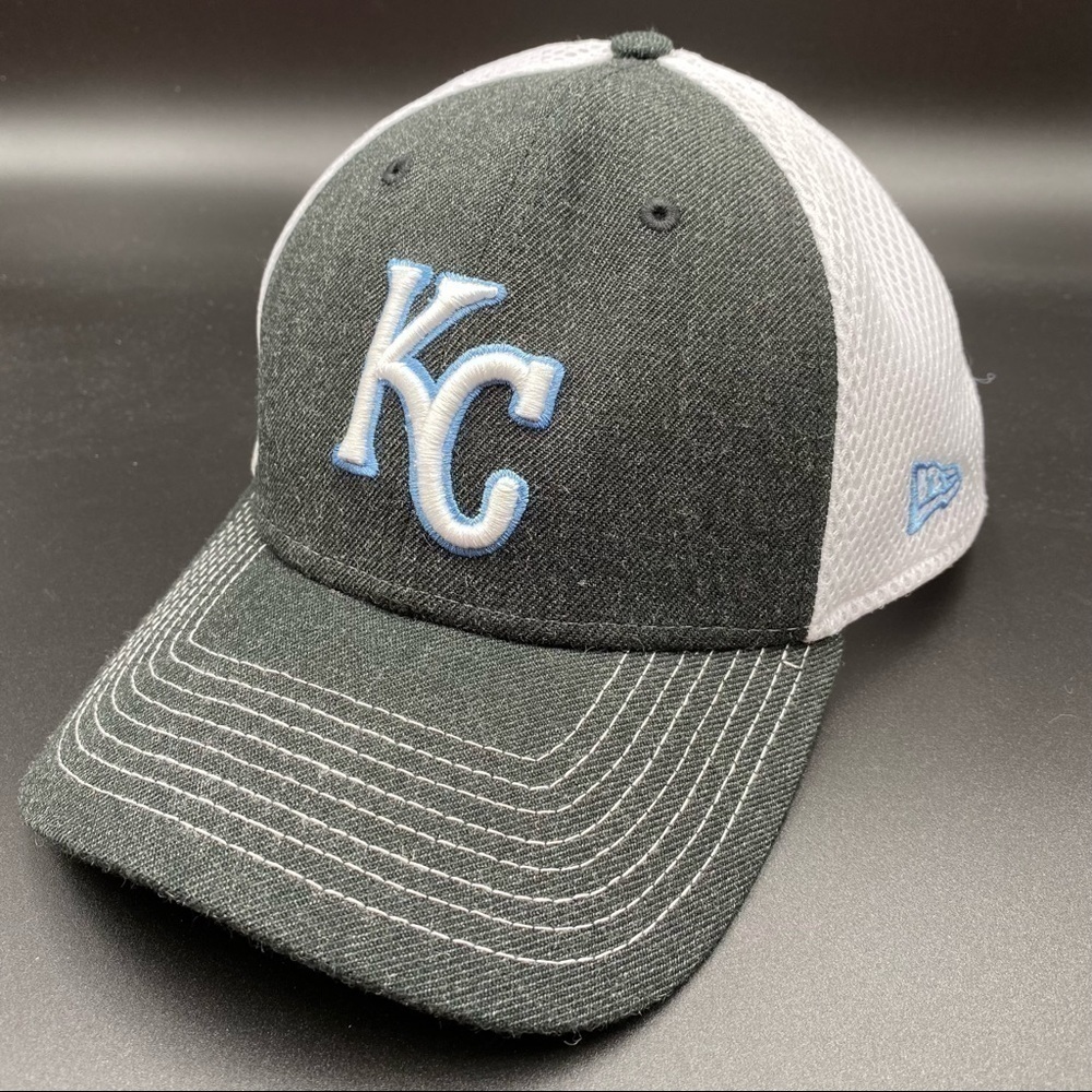 New Era Kansas Royals Ball Cap Size Medium-Large Black White